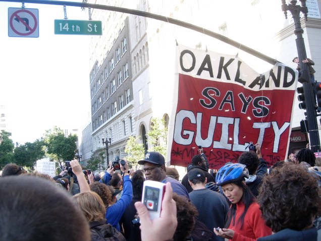oakland says guilty banner