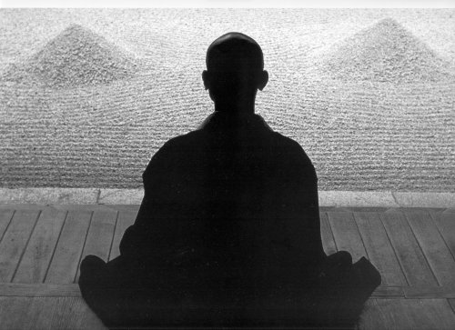 buddhist monk meditating